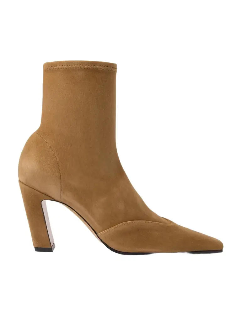 Khaite Nevada Suede Ankle Boots | Image 1 Khaite Nevada Suede Ankle Boots | Image 1