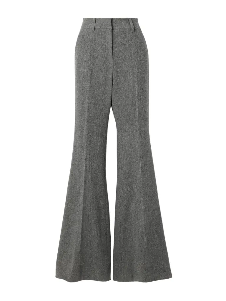 Rhein Wool And Cashmere-blend Flared Pants