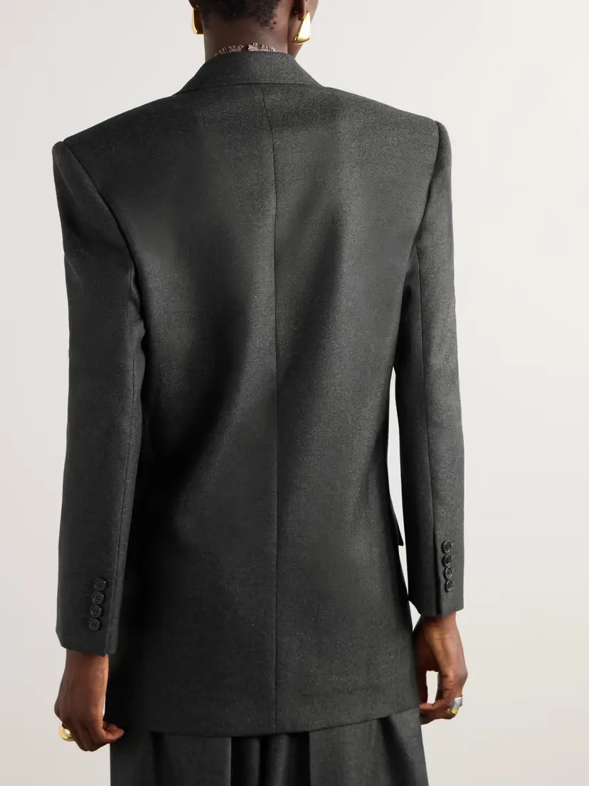 Saint Laurent Double-breasted Cashmere-twill Blazer | Thumbnail 4 Saint Laurent Double-breasted Cashmere-twill Blazer | Thumbnail 4