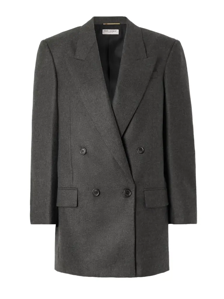 Double-breasted Cashmere-twill Blazer