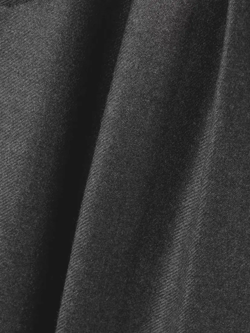 Saint Laurent Flared Pleated Cashmere Shorts | Thumbnail 4 Saint Laurent Flared Pleated Cashmere Shorts | Thumbnail 4