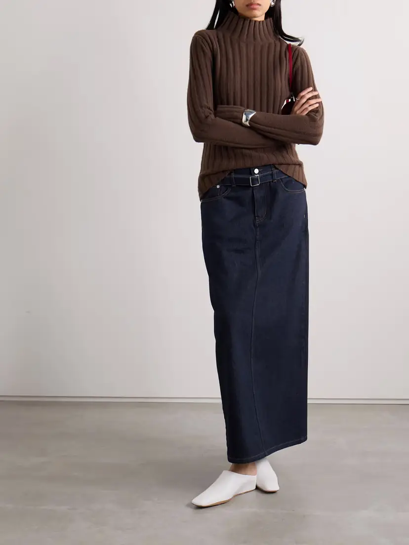 Proenza Schouler Calder Belted Denim Maxi Skirt | Thumbnail 2 Proenza Schouler Calder Belted Denim Maxi Skirt | Thumbnail 2