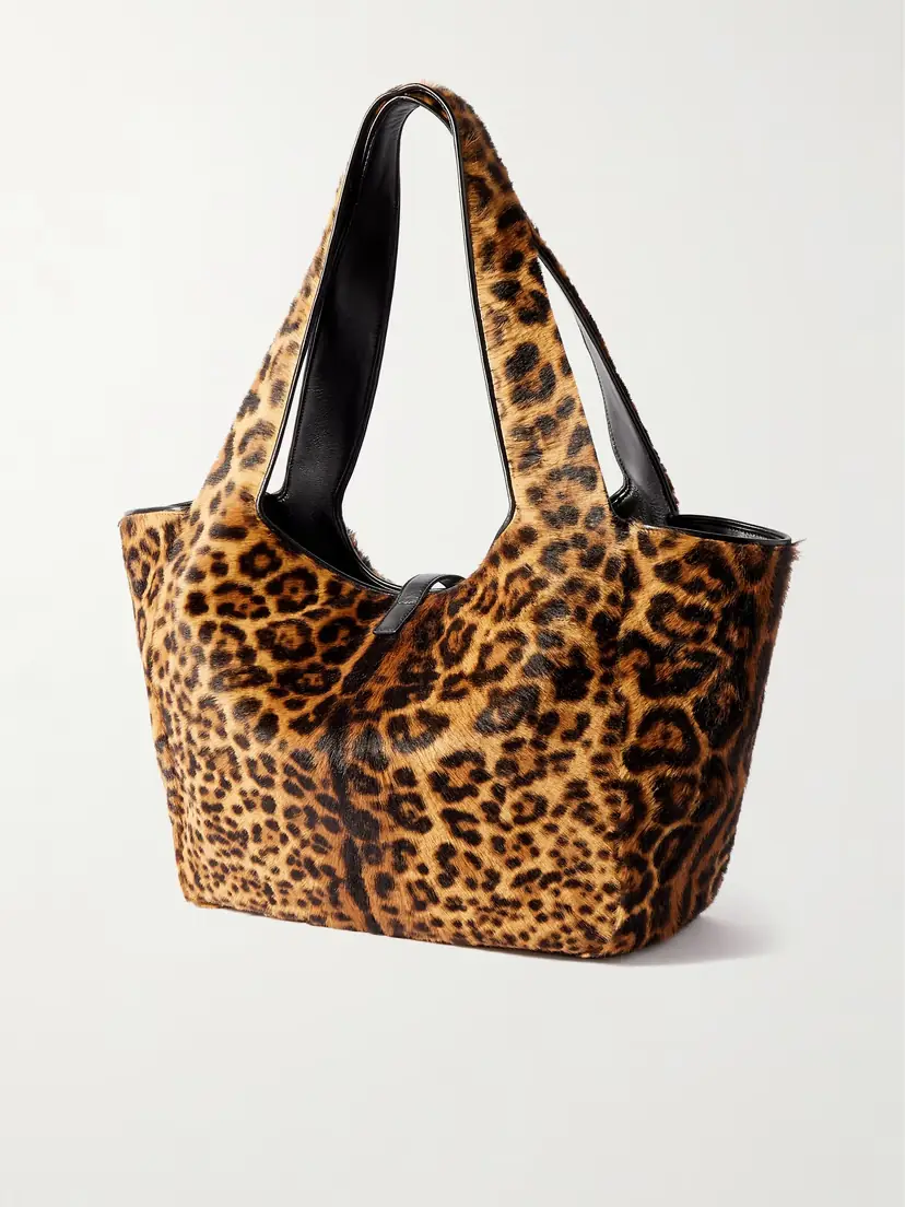 Saint Laurent Le 5 À 7 Bea Leopard-print Calf Hair Tote | Thumbnail 3