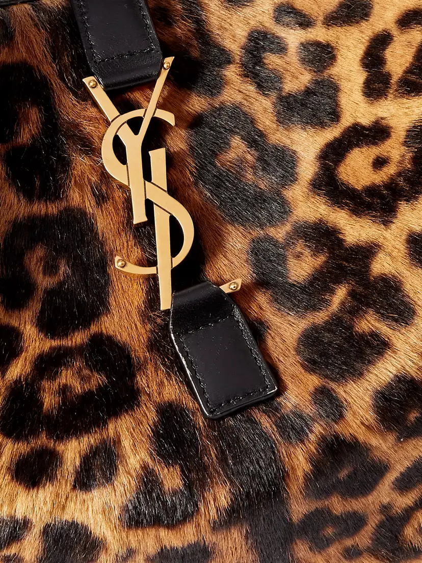 Saint Laurent Le 5 À 7 Bea Leopard-print Calf Hair Tote | Thumbnail 4