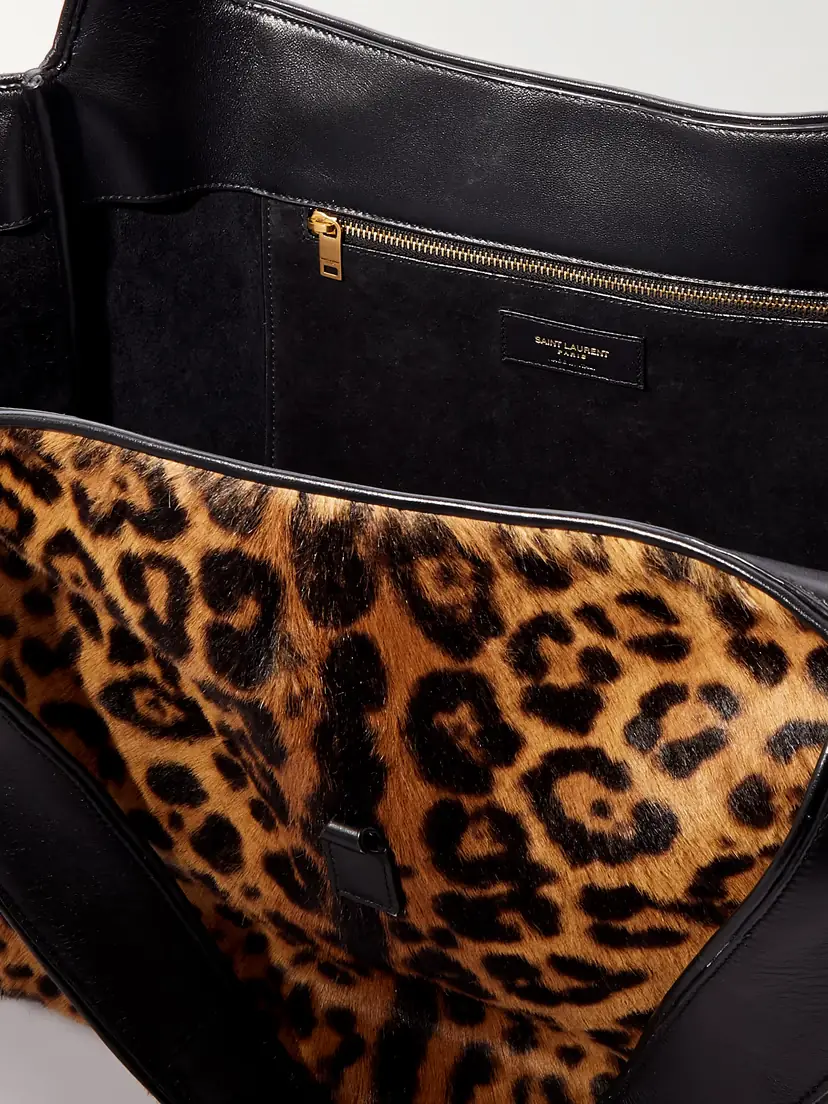 Saint Laurent Le 5 À 7 Bea Leopard-print Calf Hair Tote | Thumbnail 5
