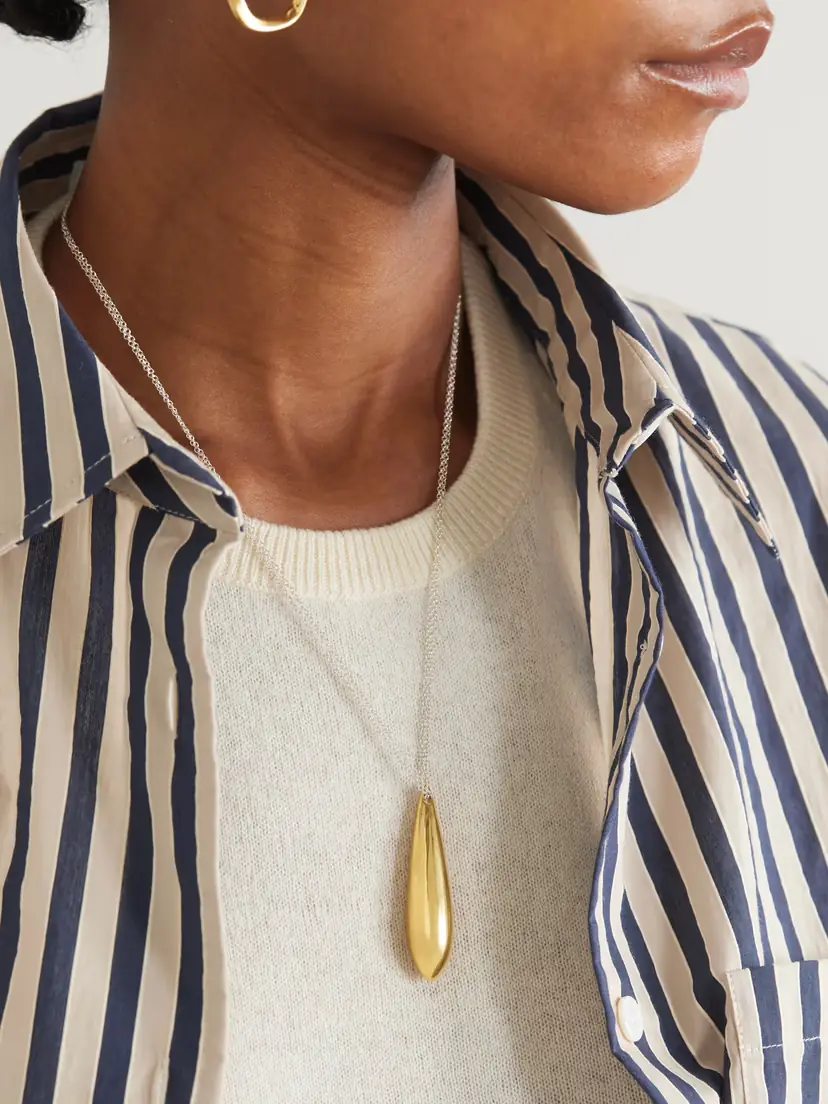 AGMES Audrey Recycled Sterling Silver And Gold Vermeil Necklace | Thumbnail 2 AGMES Audrey Recycled Sterling Silver And Gold Vermeil Necklace | Thumbnail 2