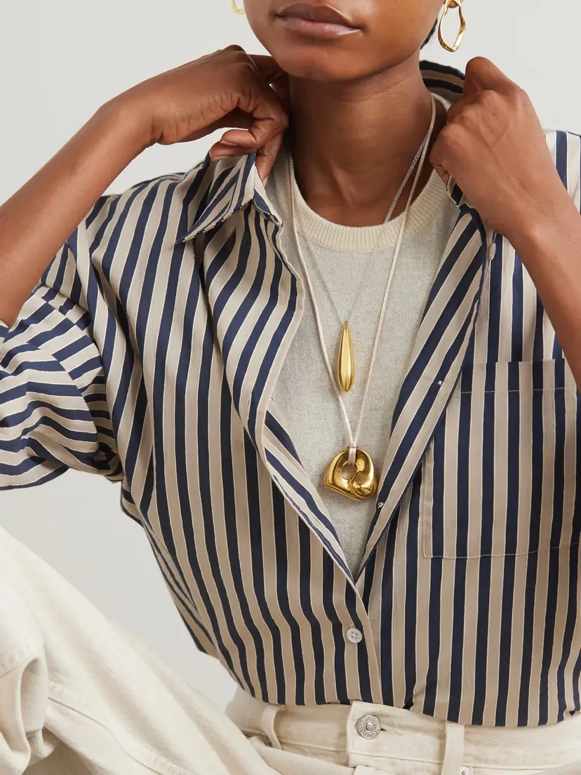 AGMES Audrey Recycled Sterling Silver And Gold Vermeil Necklace | Thumbnail 5 AGMES Audrey Recycled Sterling Silver And Gold Vermeil Necklace | Thumbnail 5