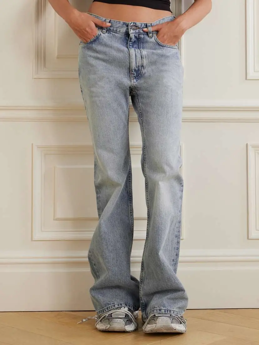 Balenciaga Distressed Low-rise Flared Jeans | Thumbnail 3