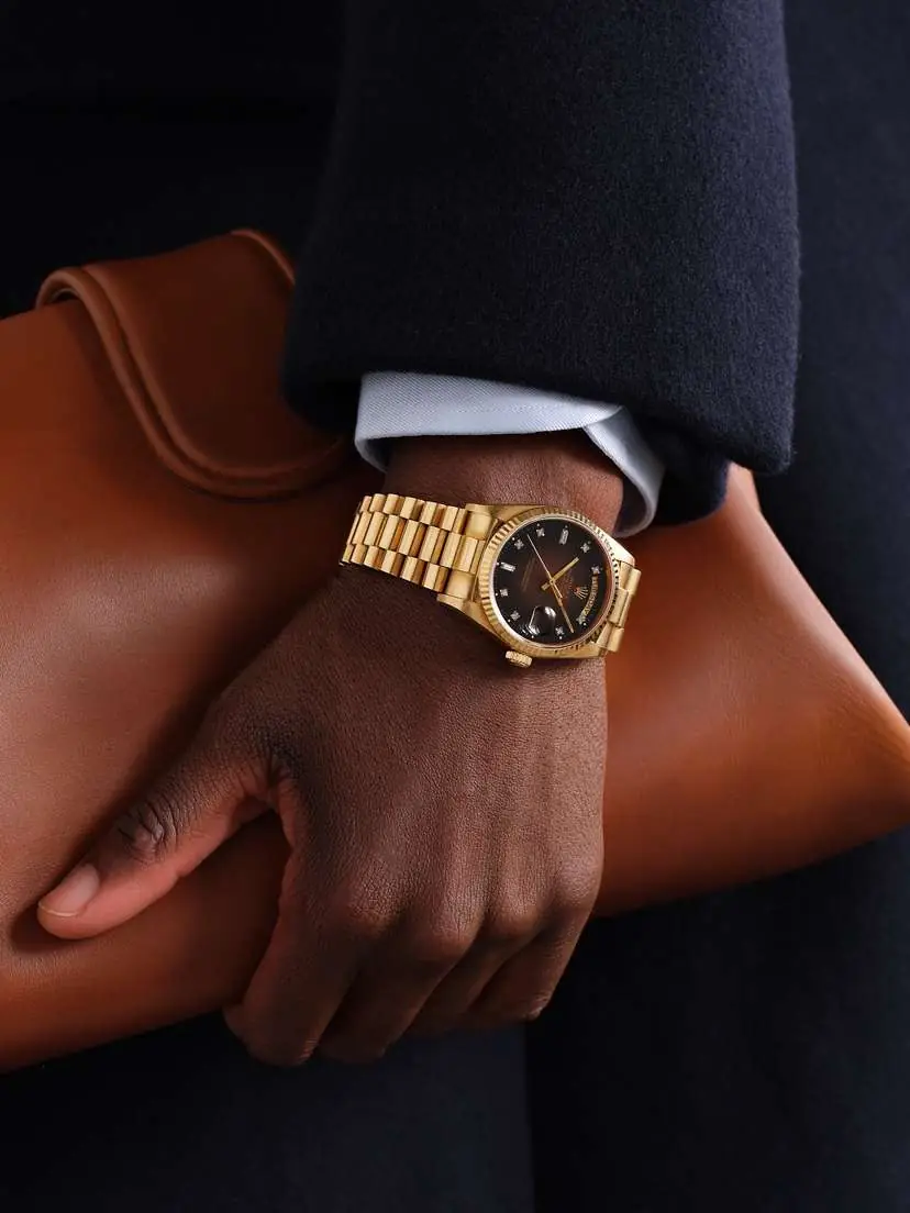 Stephanie Windsor + Rolex Vintage 1986 Oyster Perpetual Day-date President Automatic 36mm 18-karat Gold Diamond Watch, Ref. No., 18083 | Thumbnail 2