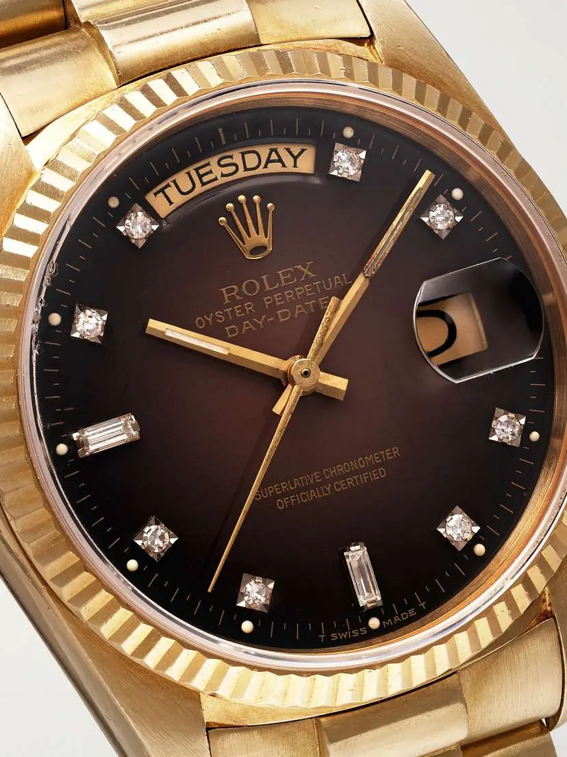 Stephanie Windsor + Rolex Vintage 1986 Oyster Perpetual Day-date President Automatic 36mm 18-karat Gold Diamond Watch, Ref. No., 18083 | Thumbnail 5