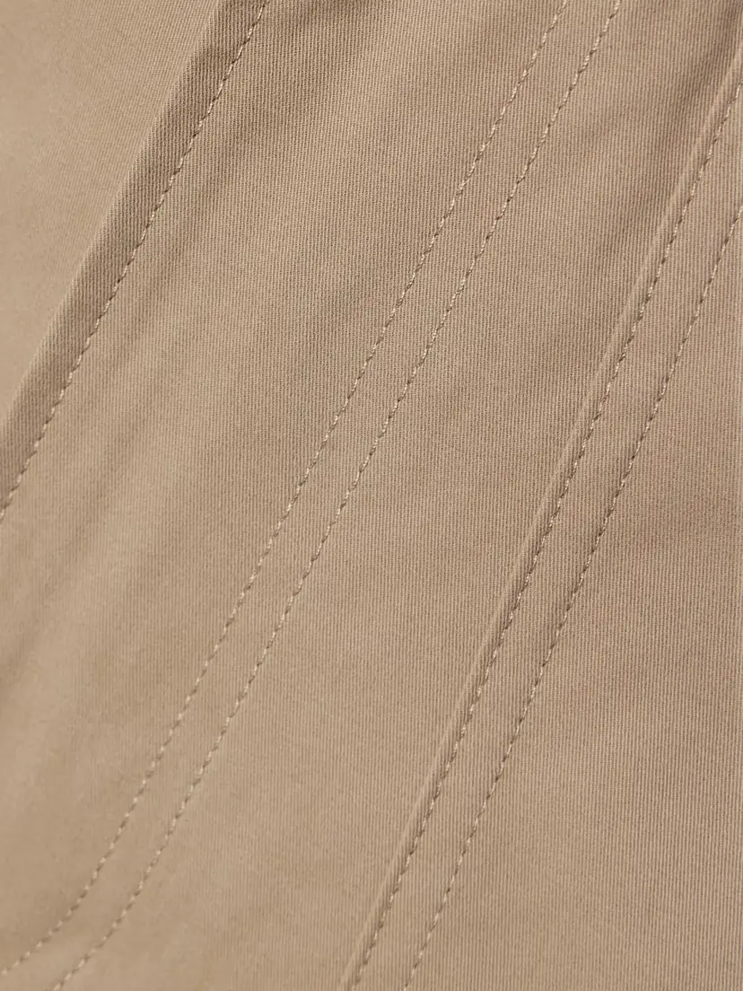 Moncler Cotton-blend Twill Wide Leg Pants | Thumbnail 5