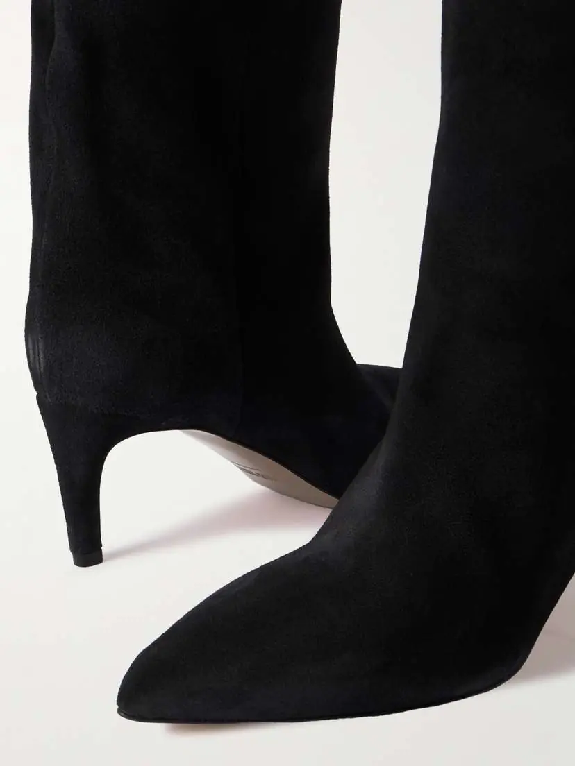 Paris Texas Stiletto Suede Knee Boots | Thumbnail 4