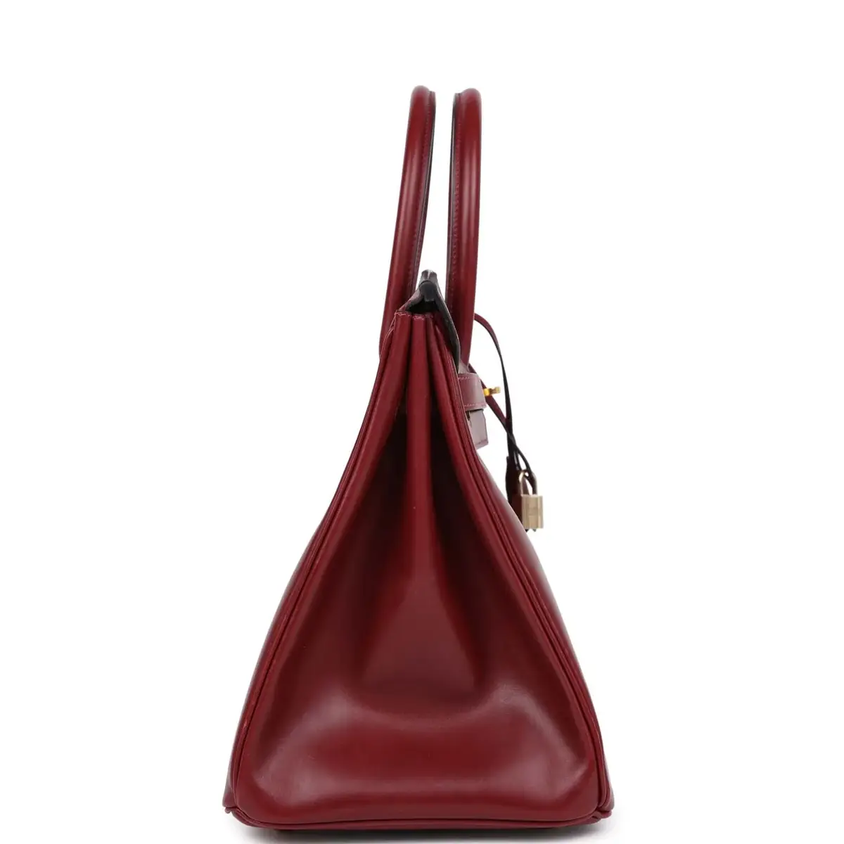 HERMÈS Vintage Hermes Birkin 35 Rouge H Box Calf Gold Hardware | Thumbnail 4