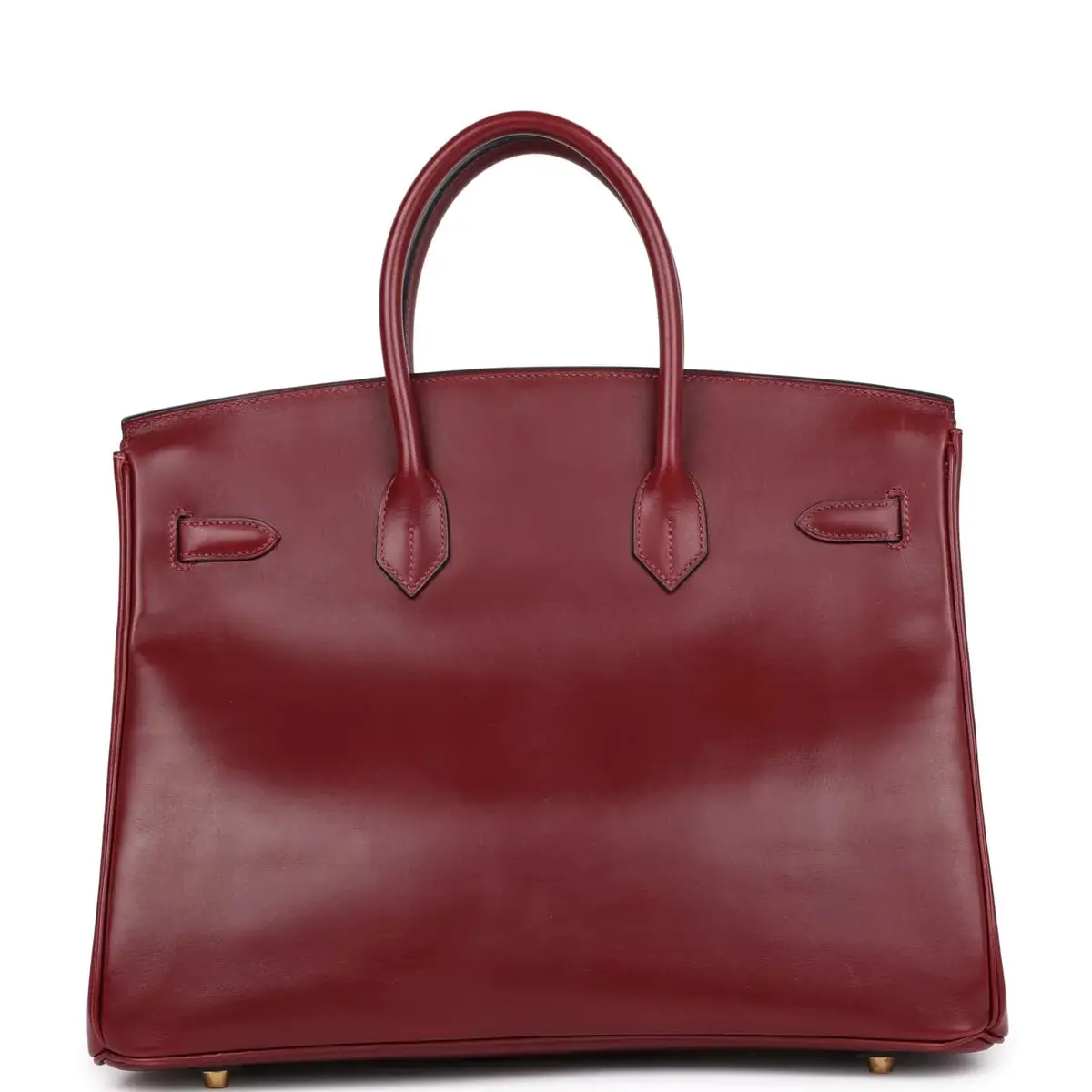 HERMÈS Vintage Hermes Birkin 35 Rouge H Box Calf Gold Hardware | Thumbnail 5