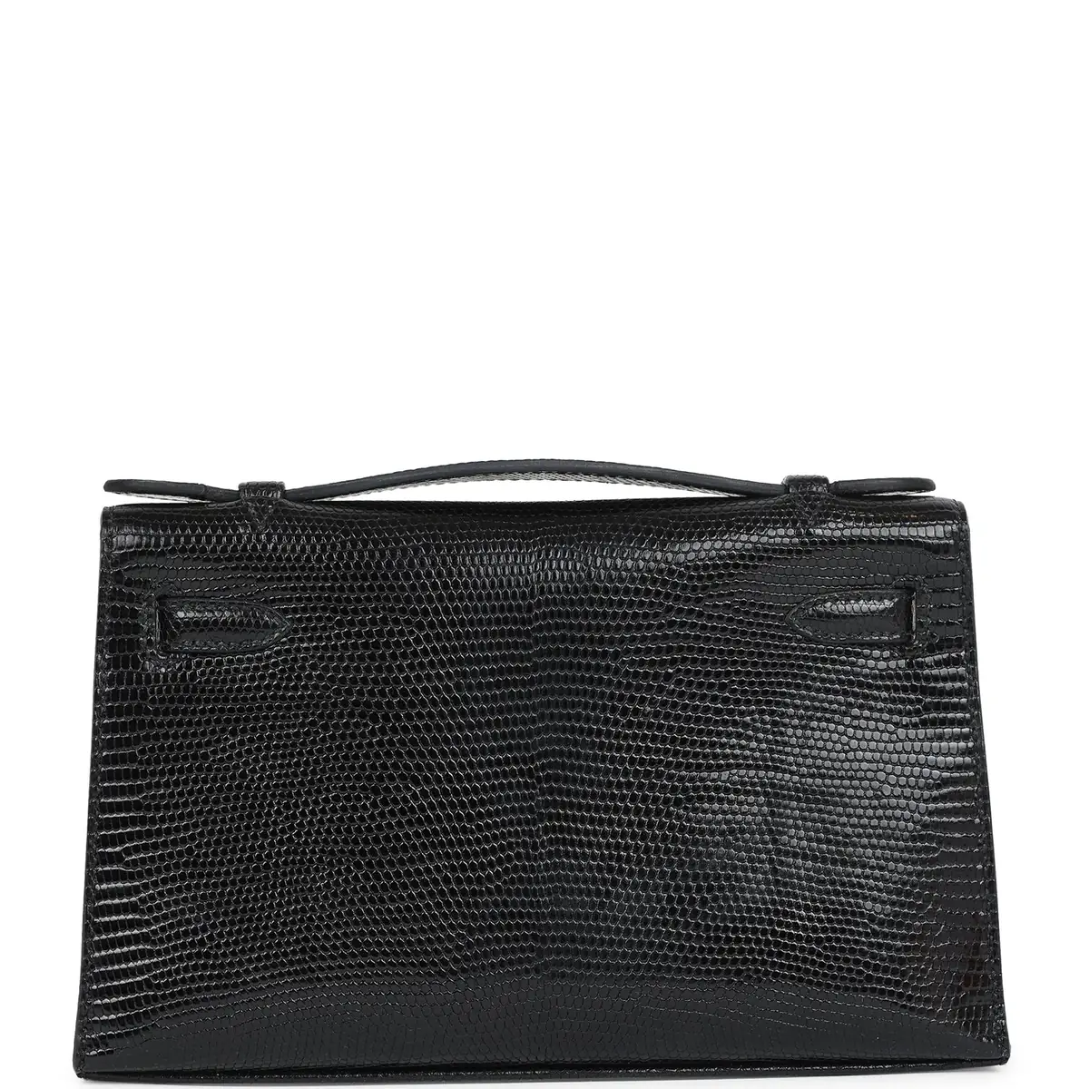 HERMÈS Hermes Kelly Pochette Black Varanus Niloticus Lizard Gold Hardware | Thumbnail 4 HERMÈS Hermes Kelly Pochette Black Varanus Niloticus Lizard Gold Hardware | Thumbnail 4