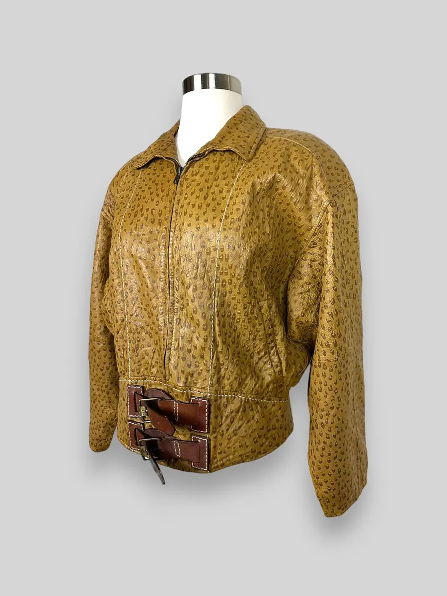 Jen Wonders Studio Leather Tan Jacket | Thumbnail 3 Jen Wonders Studio Leather Tan Jacket | Thumbnail 3