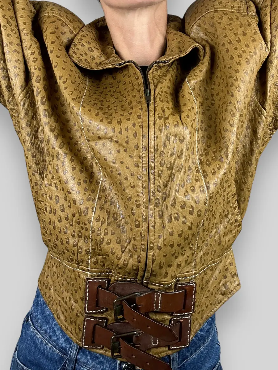 Jen Wonders Studio Leather Tan Jacket | Thumbnail 4 Jen Wonders Studio Leather Tan Jacket | Thumbnail 4