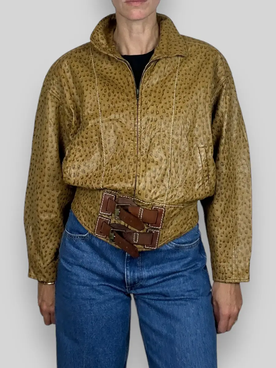 Jen Wonders Studio Leather Tan Jacket | Thumbnail 5 Jen Wonders Studio Leather Tan Jacket | Thumbnail 5