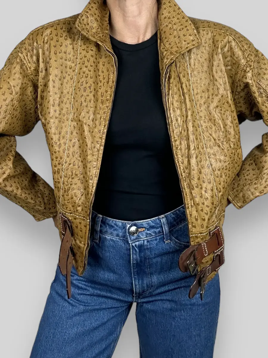 Jen Wonders Studio Leather Tan Jacket | Thumbnail 7 Jen Wonders Studio Leather Tan Jacket | Thumbnail 7
