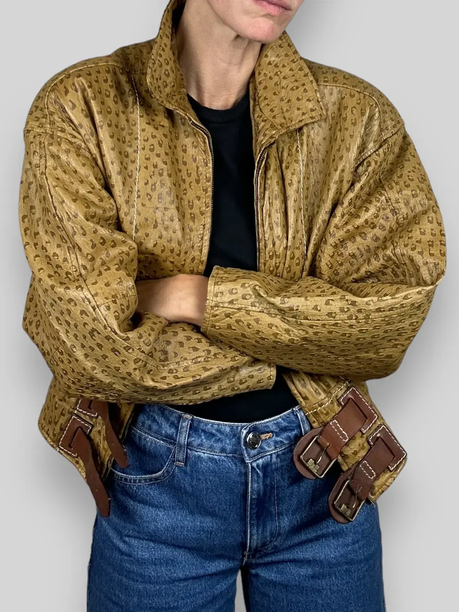 Jen Wonders Studio Leather Tan Jacket | Thumbnail 8 Jen Wonders Studio Leather Tan Jacket | Thumbnail 8