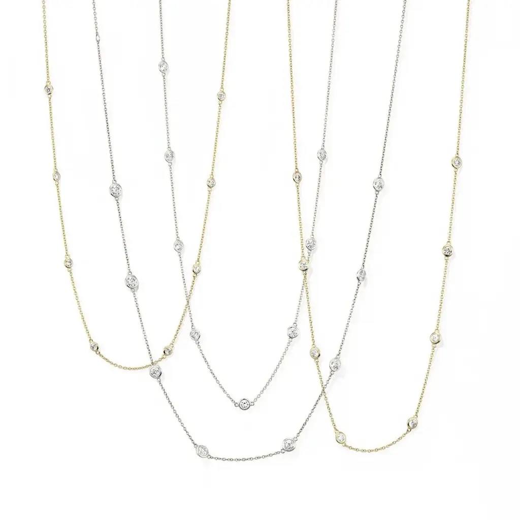 Stephanie Gottlieb 8 Stone Diamond Necklace | Thumbnail 4 Stephanie Gottlieb 8 Stone Diamond Necklace | Thumbnail 4