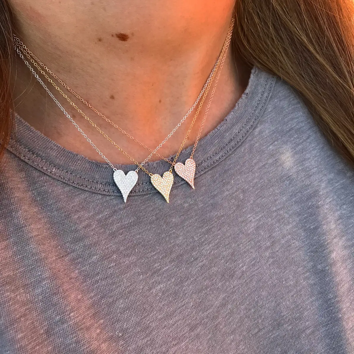 Stephanie Gottlieb Small Pave Heart Necklace | Thumbnail 5 Stephanie Gottlieb Small Pave Heart Necklace | Thumbnail 5