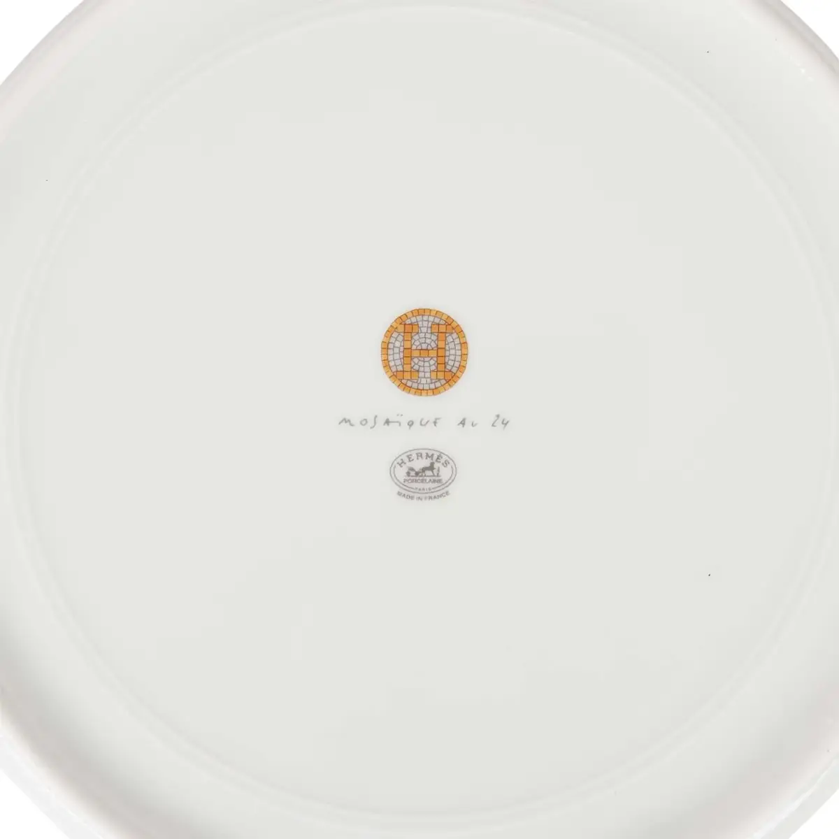 HERMÈS Hermes "Mosaique Au 24" Gold Presentation Plate Set | Thumbnail 5 HERMÈS Hermes "Mosaique Au 24" Gold Presentation Plate Set | Thumbnail 5