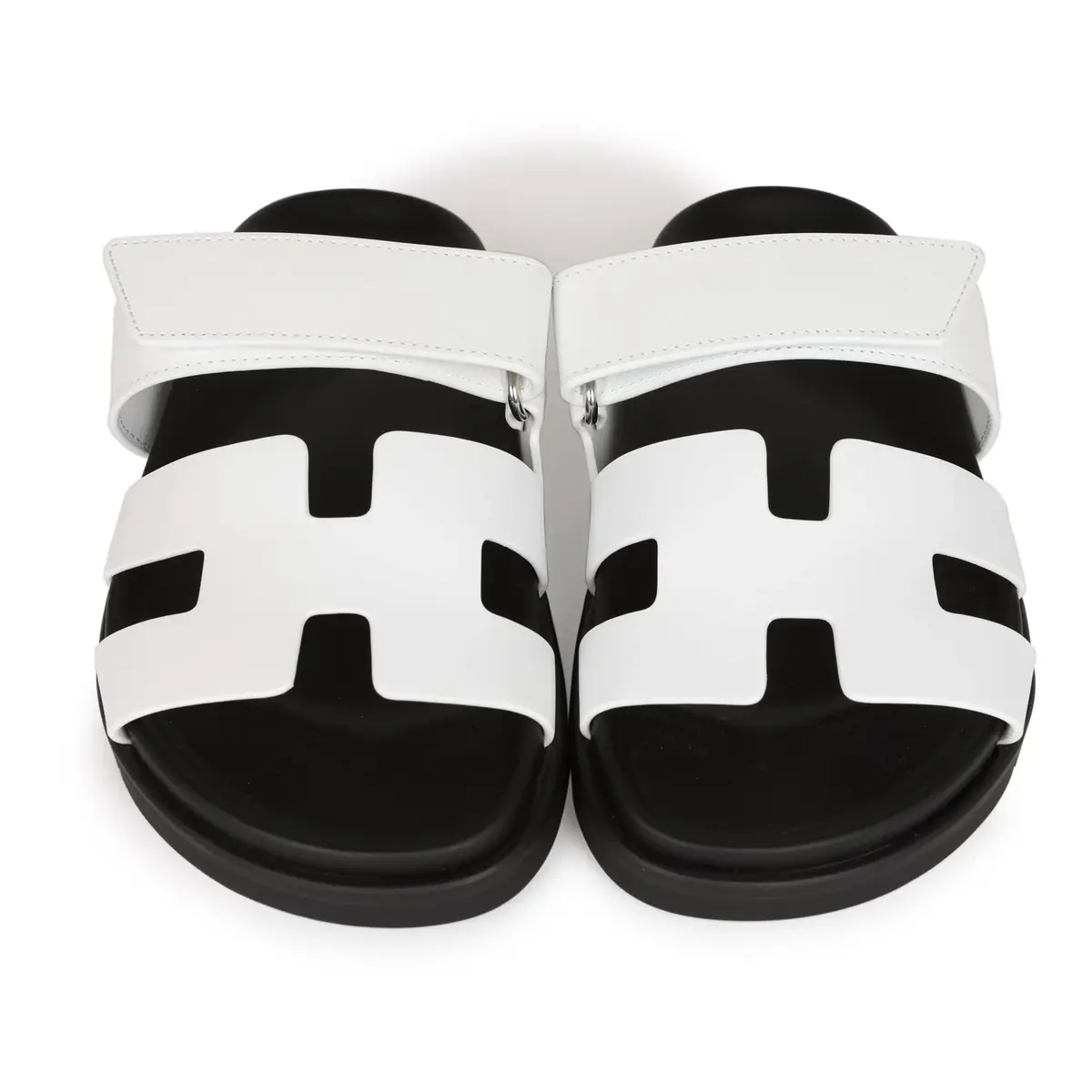 HERMÈS Hermes Chypre Sandals White Palladium Hardware 35.5 EU | Thumbnail 2 HERMÈS Hermes Chypre Sandals White Palladium Hardware 35.5 EU | Thumbnail 2