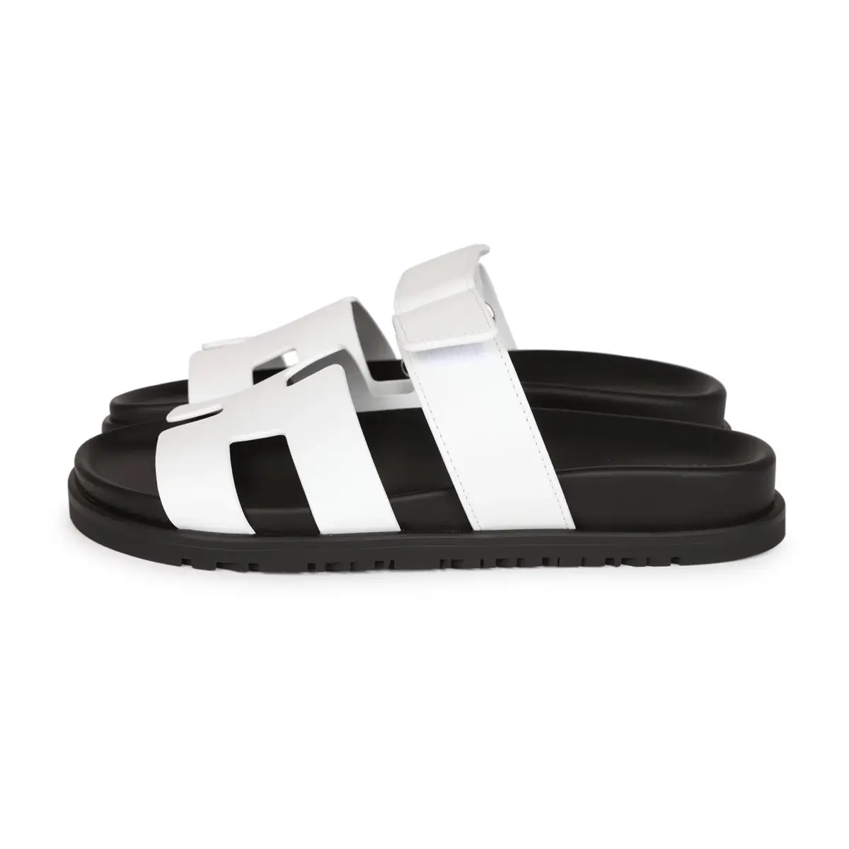 HERMÈS Hermes Chypre Sandals White Palladium Hardware 35.5 EU | Thumbnail 5 HERMÈS Hermes Chypre Sandals White Palladium Hardware 35.5 EU | Thumbnail 5