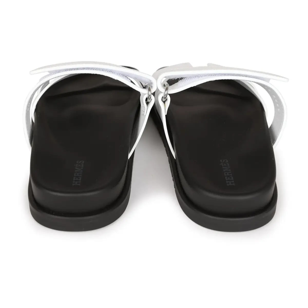 HERMÈS Hermes Chypre Sandals White Palladium Hardware 35.5 EU | Thumbnail 9 HERMÈS Hermes Chypre Sandals White Palladium Hardware 35.5 EU | Thumbnail 9