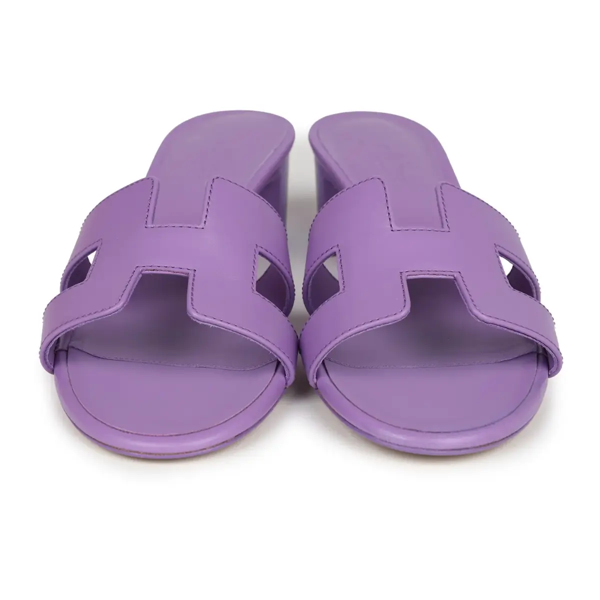 HERMÈS Hermes Oasis Sandals Violet Calfskin 36.5 EU | Thumbnail 2 HERMÈS Hermes Oasis Sandals Violet Calfskin 36.5 EU | Thumbnail 2