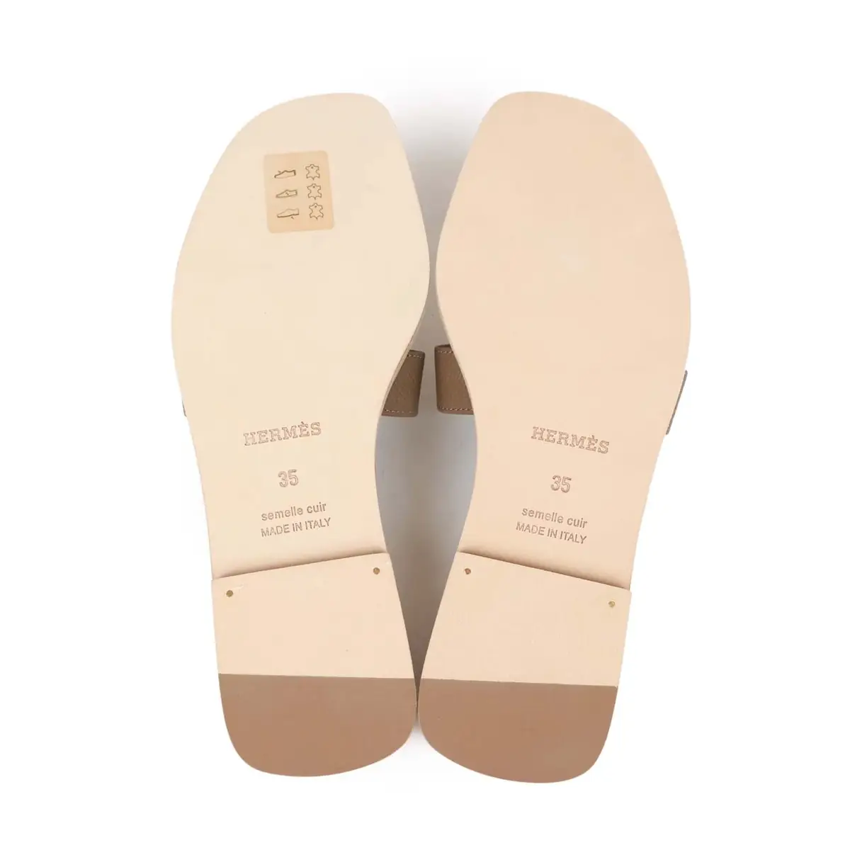 HERMÈS Hermes Oran Sandals Etoupe Epsom | Thumbnail 9 HERMÈS Hermes Oran Sandals Etoupe Epsom | Thumbnail 9