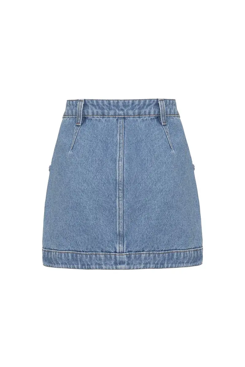 PatBo PREORDER: Braided Denim Mini Skirt | Thumbnail 10 PatBo PREORDER: Braided Denim Mini Skirt | Thumbnail 10