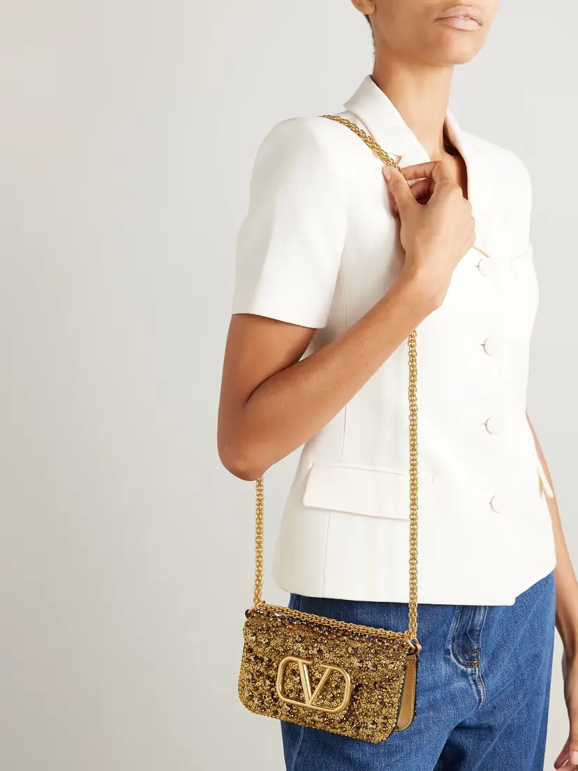 Valentino Garavani Locò Small Embellished Leather Bag | Thumbnail 2 Valentino Garavani Locò Small Embellished Leather Bag | Thumbnail 2