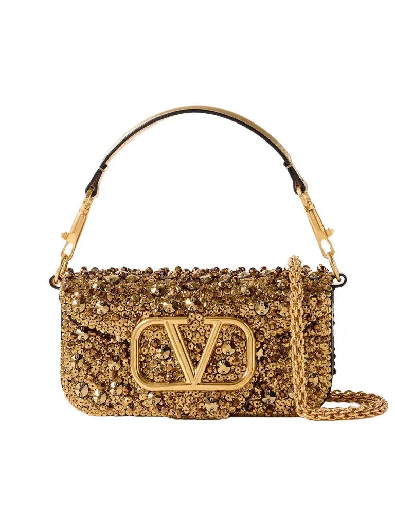 Valentino Garavani Locò Small Embellished Leather Bag | Image 1 Valentino Garavani Locò Small Embellished Leather Bag | Image 1