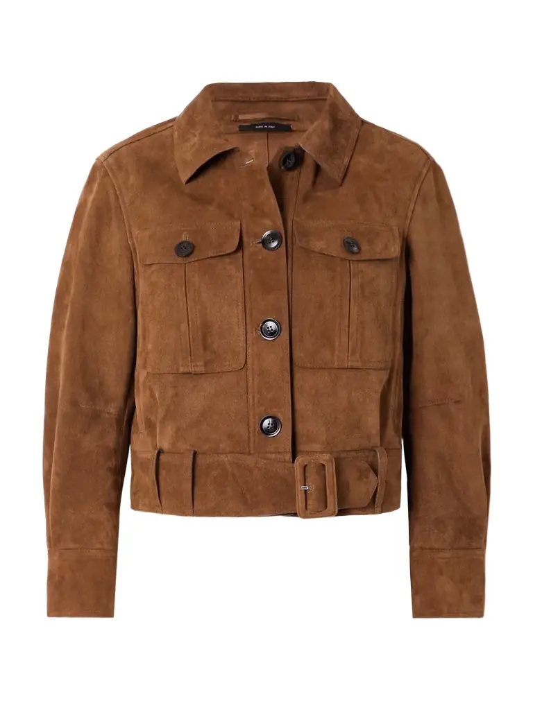 Belted Suede Jacket