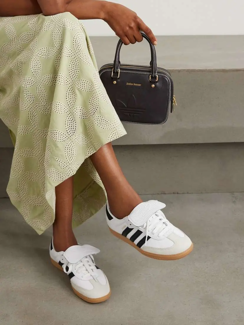 adidas Originals Samba Lt Nubuck-trimmed Leather Sneakers - UK 9 | Thumbnail 2 adidas Originals Samba Lt Nubuck-trimmed Leather Sneakers - UK 9 | Thumbnail 2