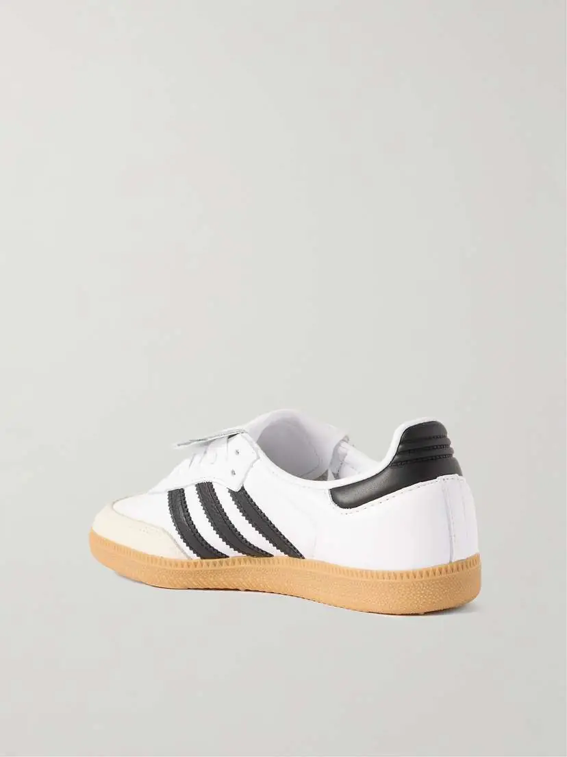 adidas Originals Samba Lt Nubuck-trimmed Leather Sneakers - UK 9 | Thumbnail 3 adidas Originals Samba Lt Nubuck-trimmed Leather Sneakers - UK 9 | Thumbnail 3
