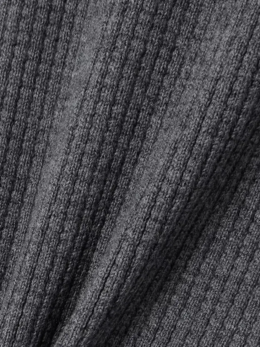 Alaïa Ribbed Hooded Wool-blend Polo Top | Thumbnail 4