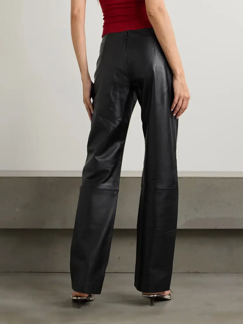 St. Agni Paneled Textured-leather Straight-leg Pants | Thumbnail 4