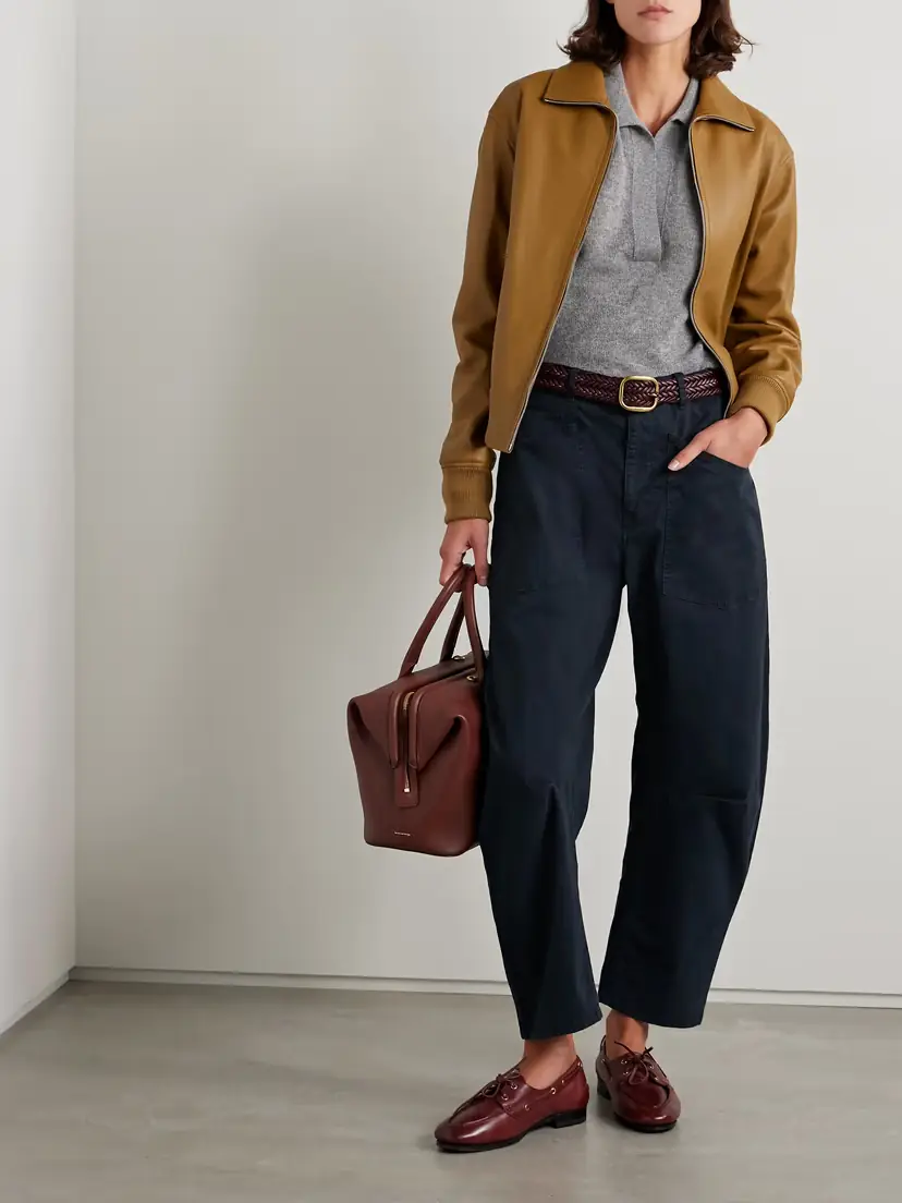 Nili Lotan Shon Cotton-blend Twill Tapered Pants | Thumbnail 2 Nili Lotan Shon Cotton-blend Twill Tapered Pants | Thumbnail 2