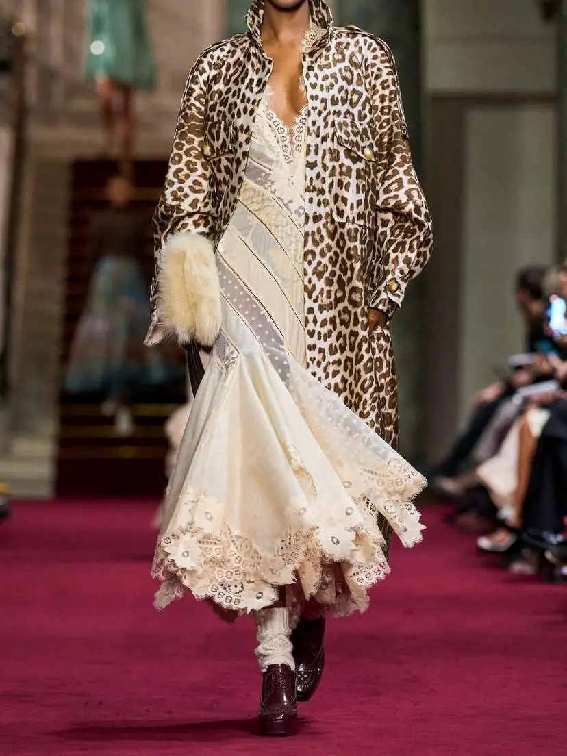 Zimmermann Illustration Leopard-print Wool And Silk-blend Twill Coat | Thumbnail 5 Zimmermann Illustration Leopard-print Wool And Silk-blend Twill Coat | Thumbnail 5