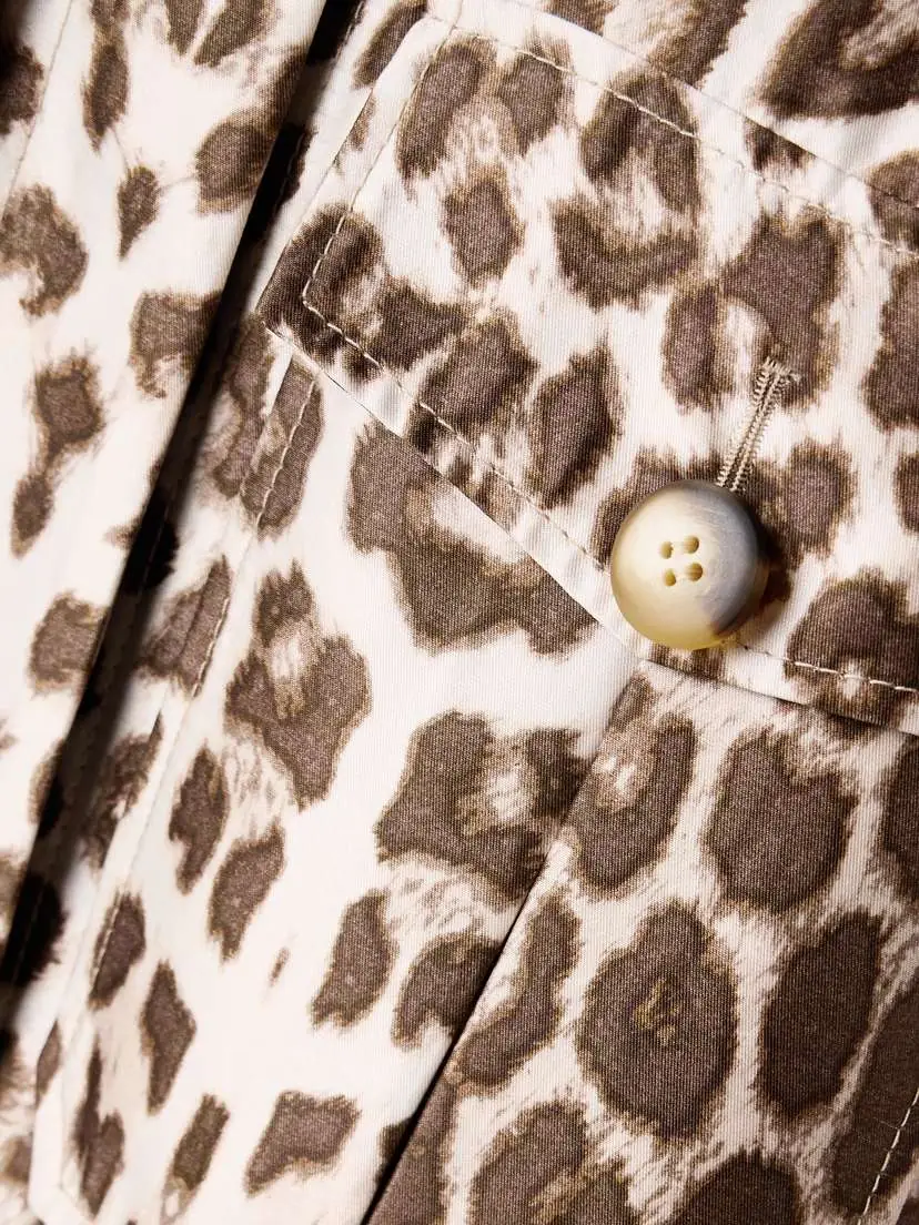 Zimmermann Illustration Leopard-print Wool And Silk-blend Twill Coat | Thumbnail 6 Zimmermann Illustration Leopard-print Wool And Silk-blend Twill Coat | Thumbnail 6