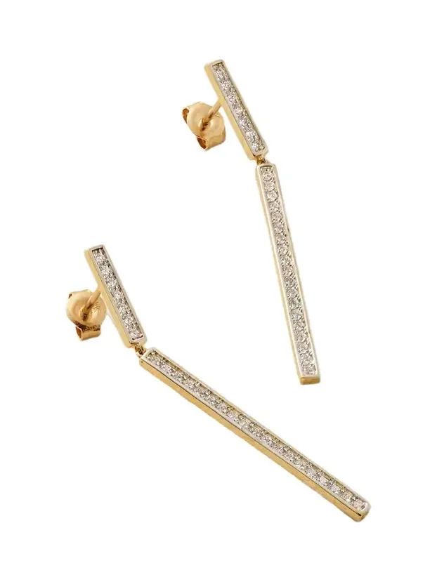 14-karat Gold Diamond Earrings 14-karat Gold Diamond Earrings
