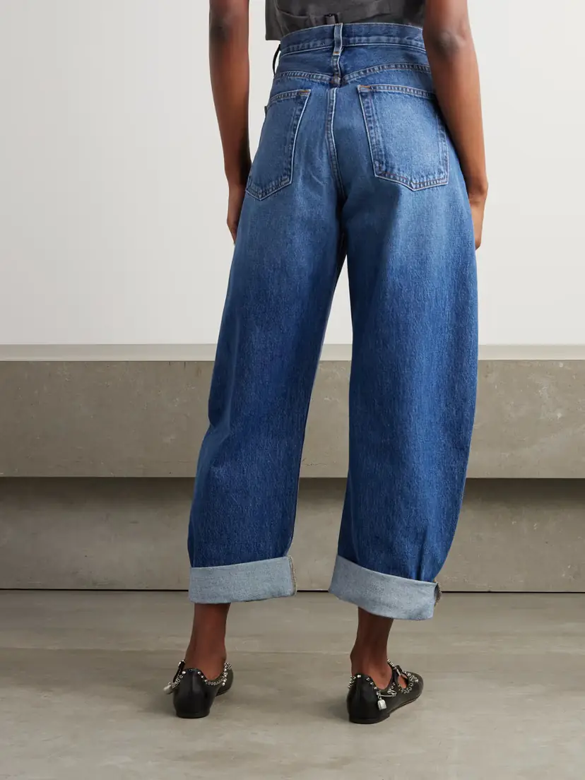 Frame The Bubble High-rise Barrel-leg Jeans | Thumbnail 4 Frame The Bubble High-rise Barrel-leg Jeans | Thumbnail 4