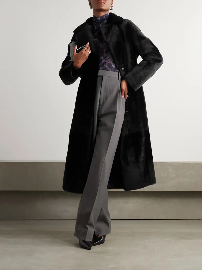 Yves Salomon Reversible Shearling Coat | Thumbnail 2 Yves Salomon Reversible Shearling Coat | Thumbnail 2