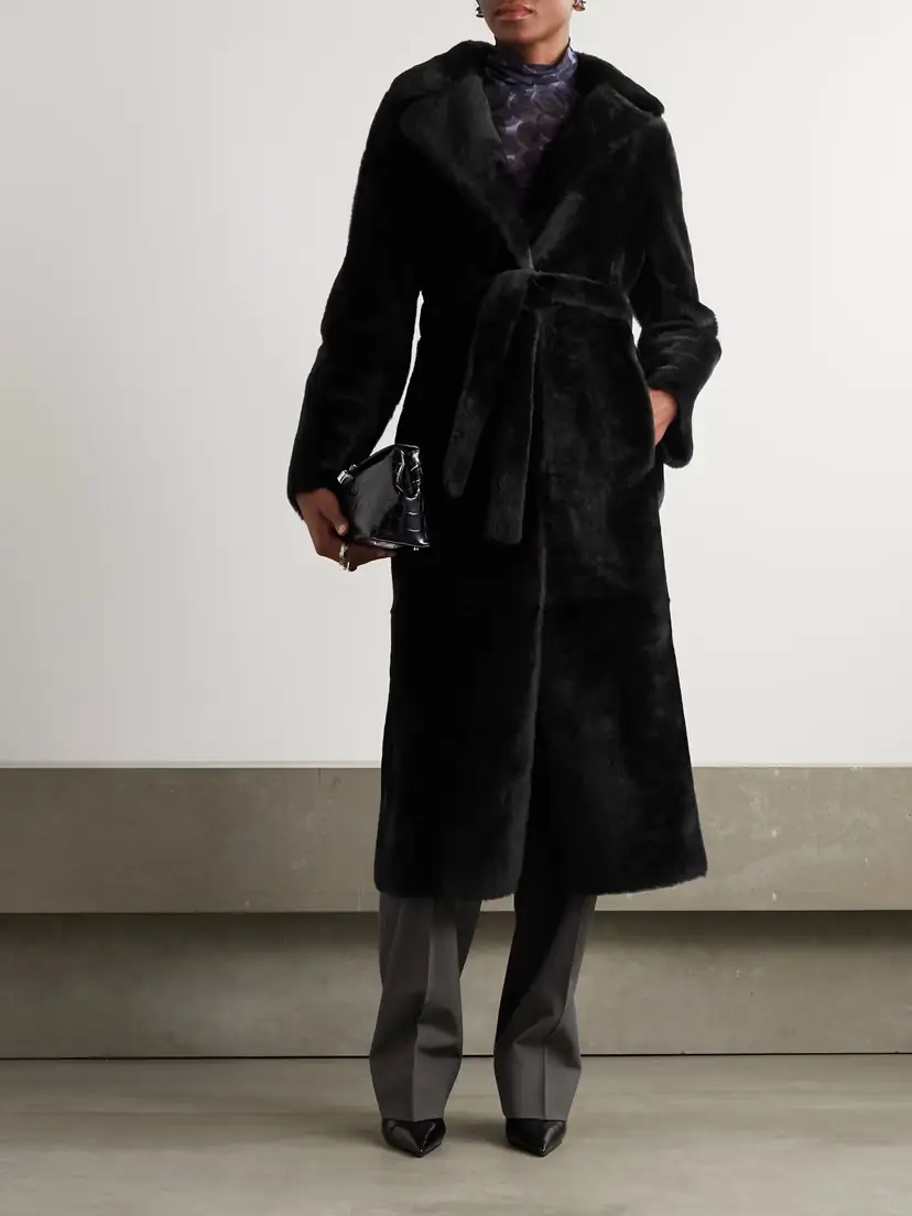 Yves Salomon Reversible Shearling Coat | Thumbnail 3 Yves Salomon Reversible Shearling Coat | Thumbnail 3