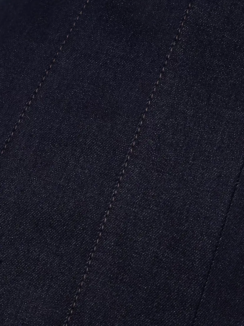 Carolina Herrera Paneled Cotton-blend High-rise Flared Jeans | Thumbnail 6