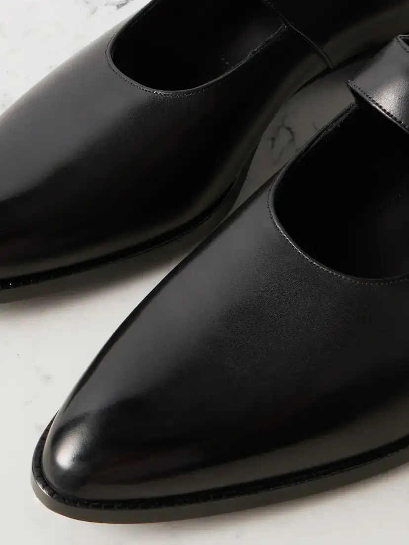 BALLY Gerwin Glossed-leather Mary Jane Flats | Thumbnail 4