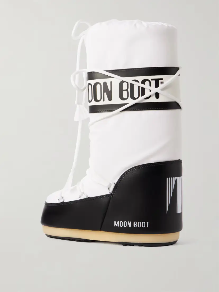 Moon Boot Icon Shell And Leather-like Snow Boots | Thumbnail 3 Moon Boot Icon Shell And Leather-like Snow Boots | Thumbnail 3